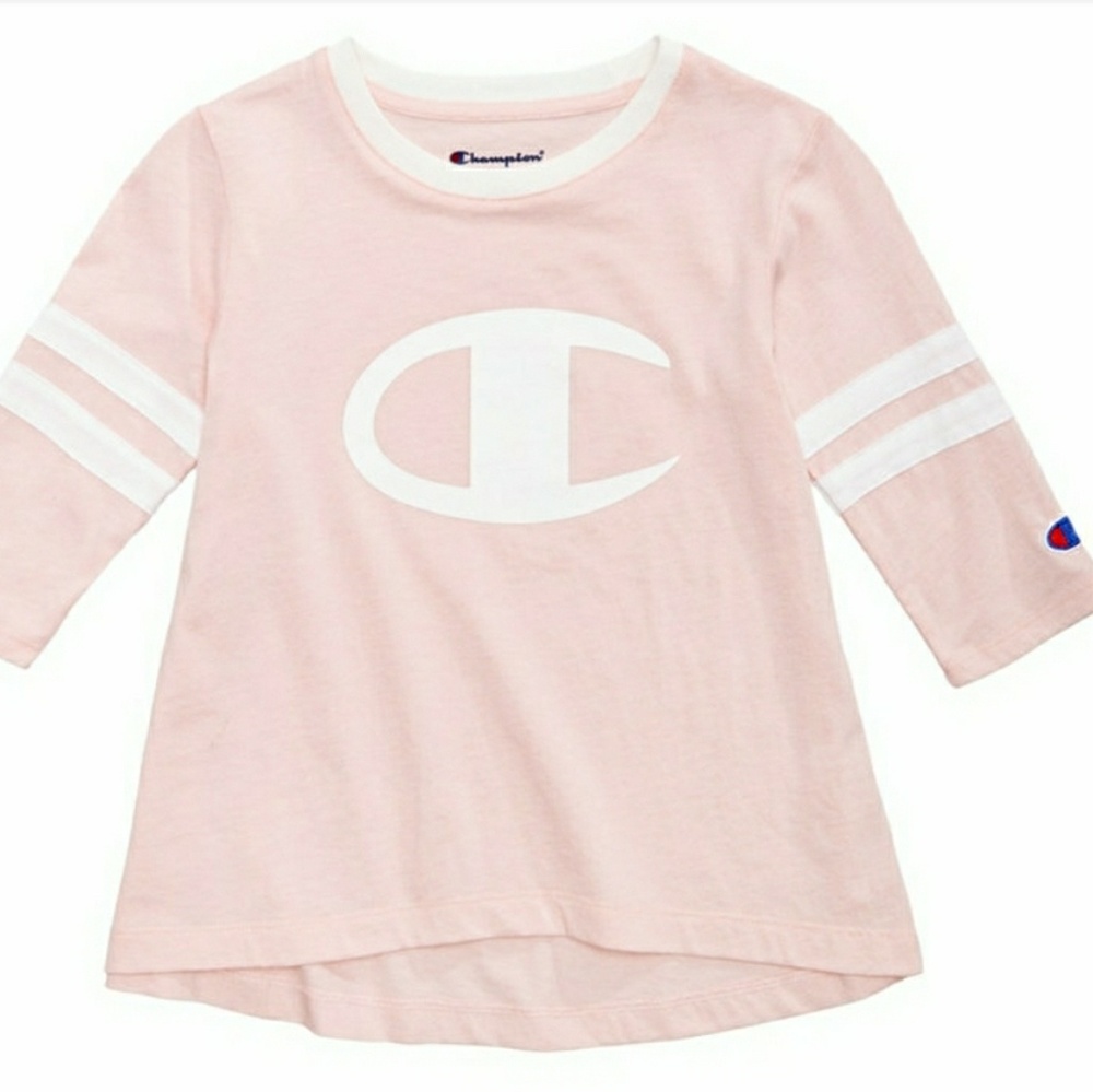 Champion Big Logo Girls Shirt Size